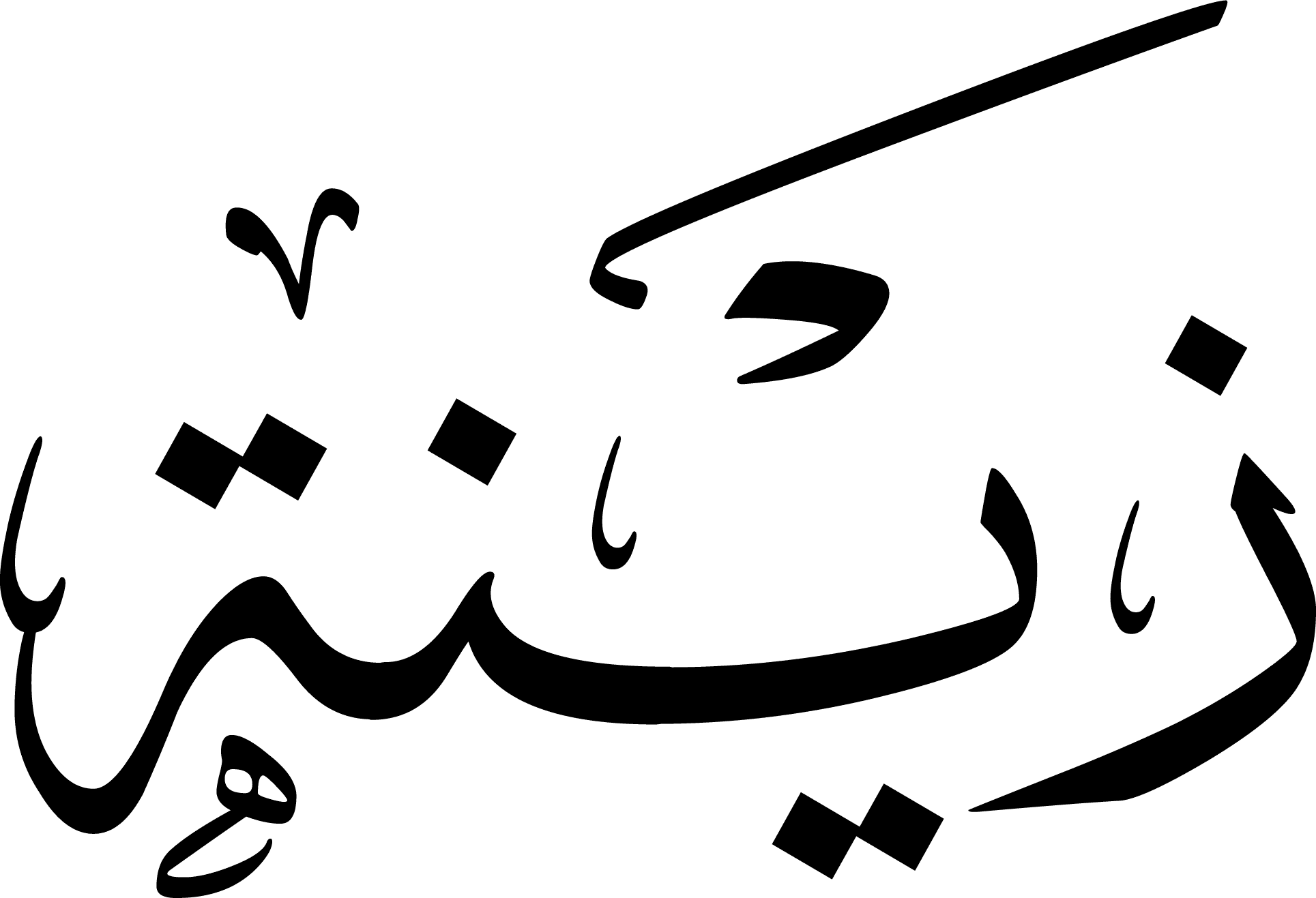Arabic Calligraphy - Zaina
