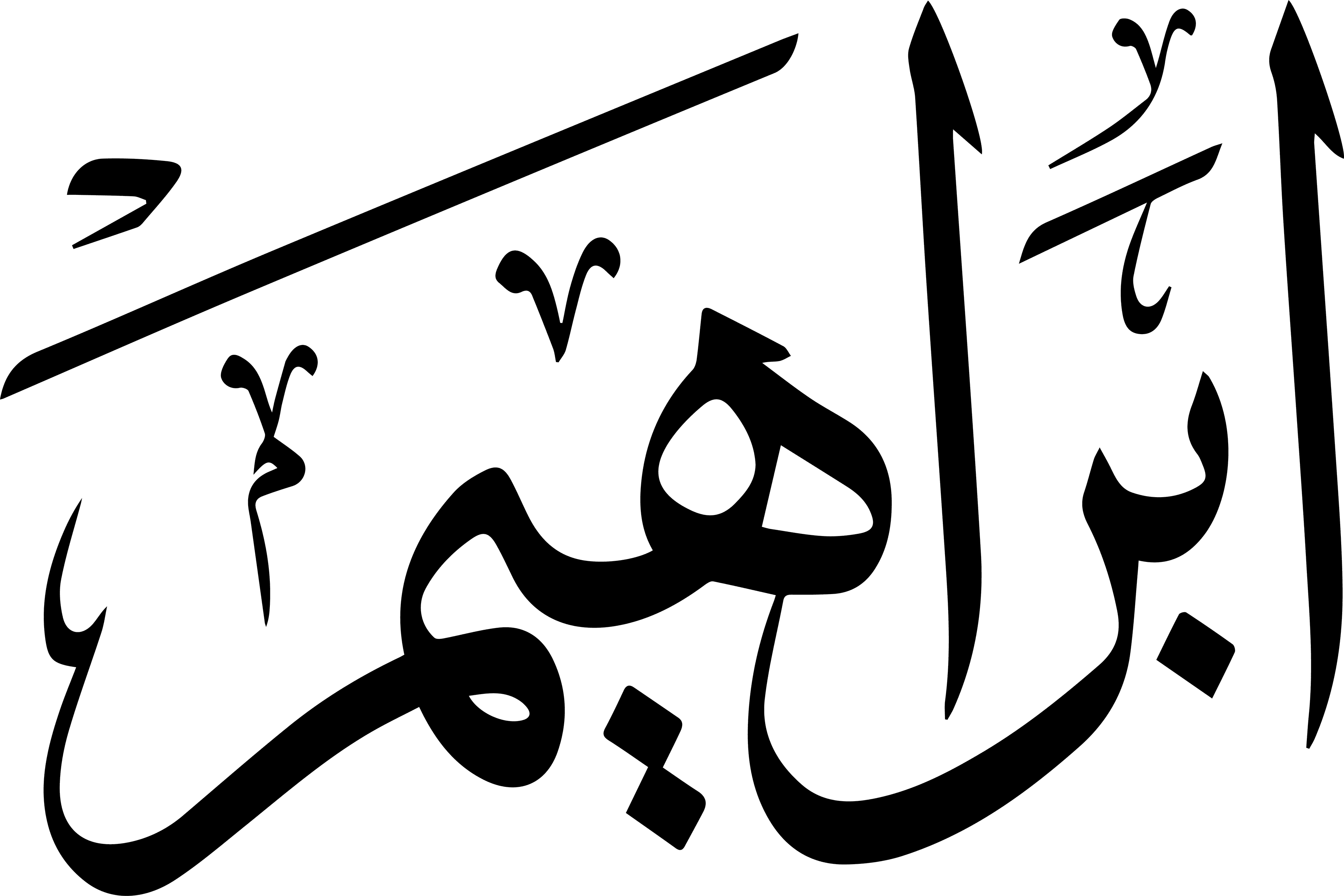 Arabic Calligraphy - Ibrahim